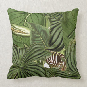 Decorativo La selva tropical botánica sale del Cojín