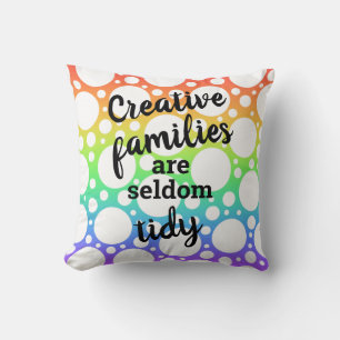Decorativo Las familias creativas rara vez son un Cojín decor