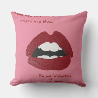 Decorativo Líneas cursis para cojín del Día de San Valentín