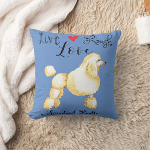 Decorativo Live Lauder Love a Standard Poodle Cojín decorativ