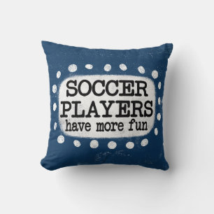 Decorativo Los jugadores de fútbol tienen más Cojín decorativ