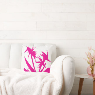 Decorativo MAGENTA - Cojín con Flor del paraíso en fucsia