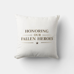 Decorativo Memorial Day / Cojín Honoring Our Fallen Heroes