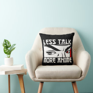 Decorativo Menos Hablar Más Anime - Funny Anime Cojín decorat