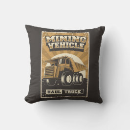 Decorativo Minería de cavernas de retro Man - Cojín decorativ
