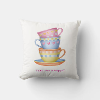 Decorativo Momento para una taza de té cojín