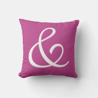 Decorativo Monograma de letra inicial Ampersand - cojín