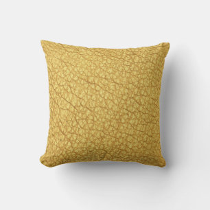 Decorativo mostaza amarilla sólida cojín ocráceo
