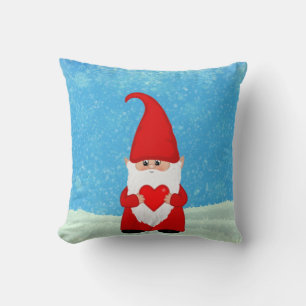 Decorativo Muñeca de Navidad con corazón Cojín para lanzar