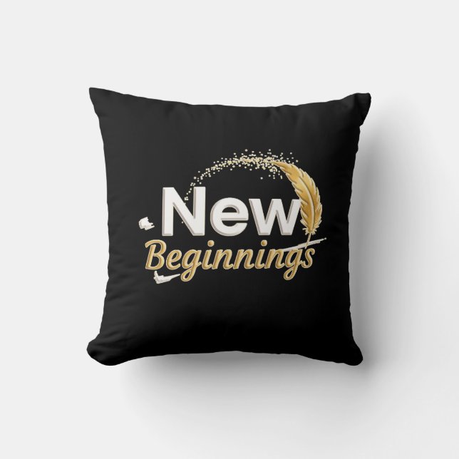 Decorativo New Beginnings / Cojín Nuevos Comienzos (Anverso)