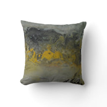 Paisaje abstracto en el amarillo - Cojín