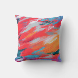 Decorativo Paleta abstracta de arte acrílico | Cojín