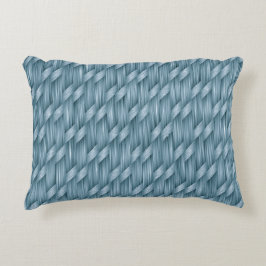 Decorativo Patrón de tejido de cesta abstracto | Cojín decora