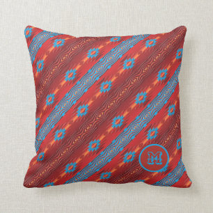 Decorativo Patrón tribal étnico del suroeste. Cojín lumbar
