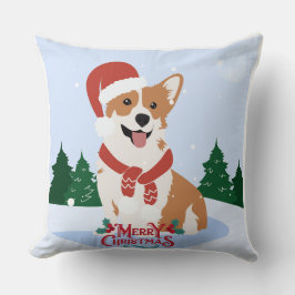 Decorativo Perro en Cojín de Navidad – Hogar Festivo y Encant
