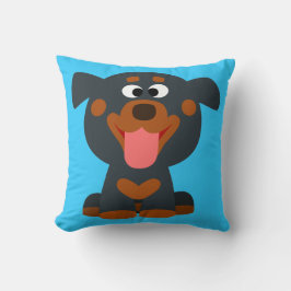 Decorativo Personalizado Cute Baby Rottweiler Mojo Cojín deco