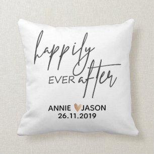 Decorativo Personalizado  Feliz desde siempre   BODA  Cojín d