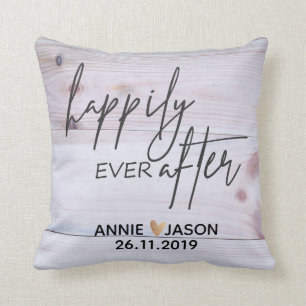 Decorativo Personalizado Feliz desde siempre BODA Cojín d