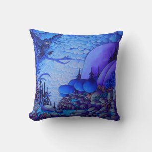 Decorativo Pintura de búho nocturno "16 X "16 Cojín decorativ