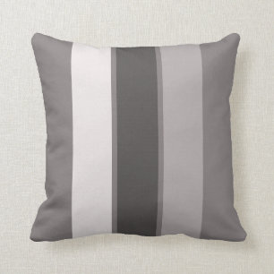 Decorativo Raya caliente del gris 3 (2 de 3) 16" Cojín