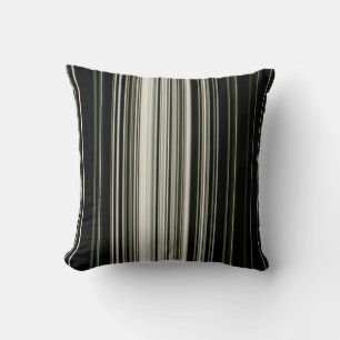 Decorativo Rayas de Cojín decorativo/negro y blanco