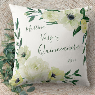 Decorativo Rosas silvestres de Quinceanera y Cojín decorativ
