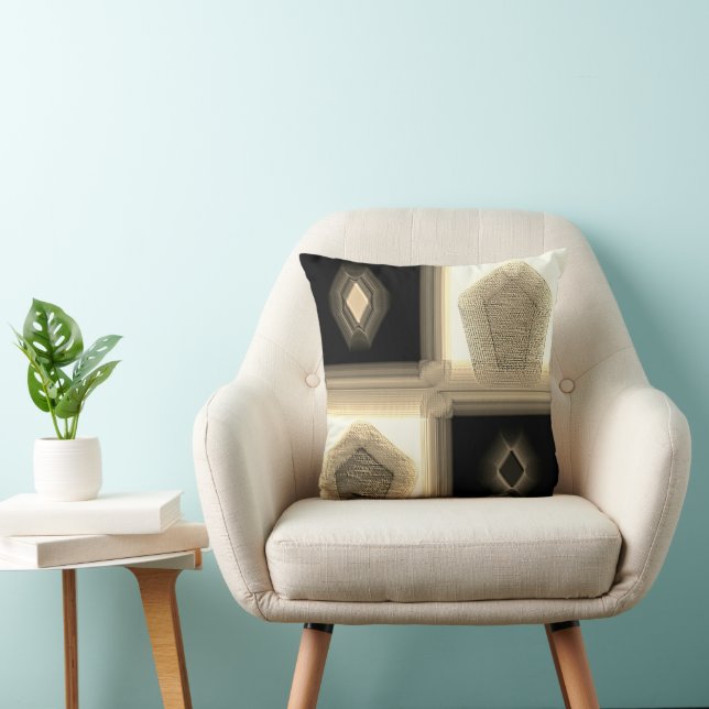 Decorativo "Sencillo en Neutro"  Cojín de Polyester (Silla)
