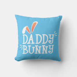 Decorativo Simple Daddy Bunny Easter Typography Cojín decorat