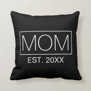 Decorativo Simple tipografía de mamá Minimalista  Cojín de