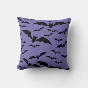 Decorativo Spooky Black Bats Happy Halloween Cojín decorativ