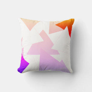 Decorativo Triángulo de pirámide de arte abstracto cojín mora