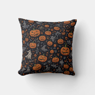Decorativo Un acogedor cojín de Halloween