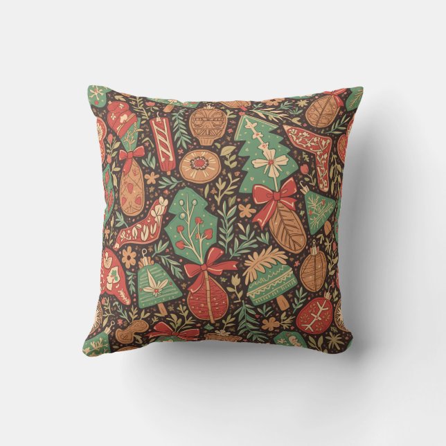 Decorativo un cojín de emotivos Navidades (Reverso)