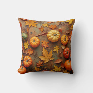 Decorativo un cojín que representa el otoño