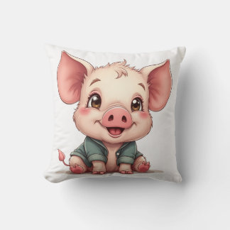 Decorativo un suave cojín de cerdito