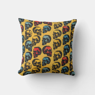 Decorativo Urban Art Skull Pillow Design, Cojín B46