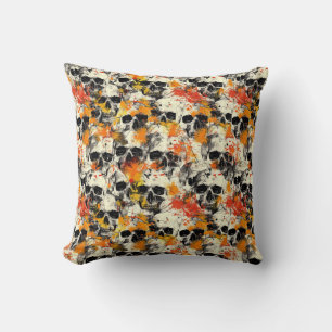Decorativo Urban Art Skull Pillow Design, Cojín B51