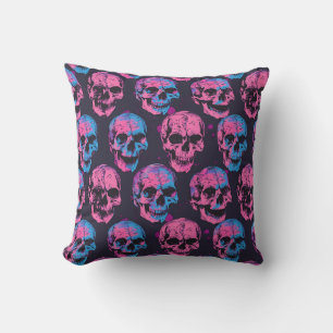 Decorativo Urban Art Skull Pillow Design, Cojín B52