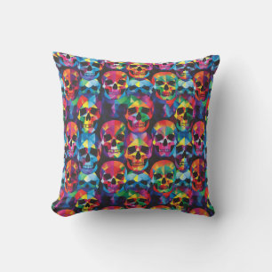 Decorativo Urban Art Skull Pillow Design, Cojín C34