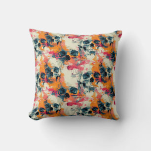 Decorativo Urban Art Skull Pillow Design, Cojín C47