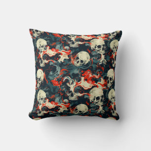 Decorativo Urban Art Skull Pillow Design, Cojín C53