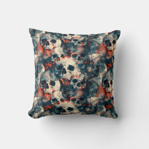Decorativo Urban Art Skull Pillow Design, Cojín C54