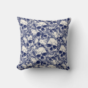 Decorativo Urban Art Skull Pillow Design, Cojín C74