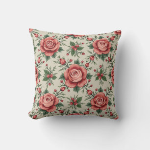 Decorativo Vintage Rosa con cojín de jardín