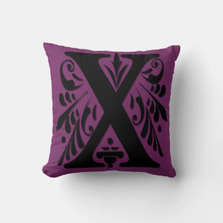 Decorativo X Letra inicial Monograma - Cojín