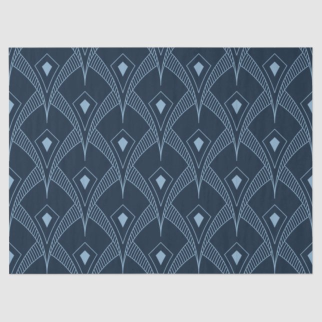 Decoupage de papel de tejidos - Ventilador geométr (Anverso)