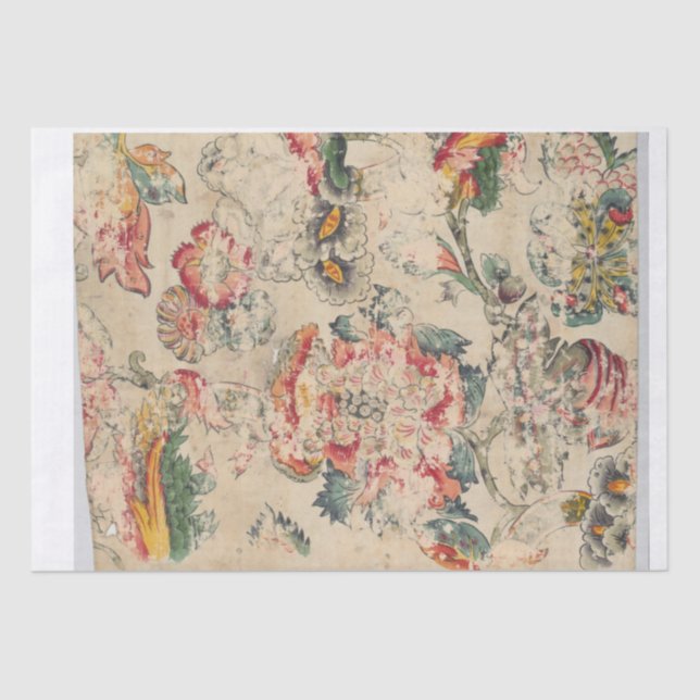 DECOUPAGE TISSUE PAPER : PAPEL DE PARED FLORAL DE  (Anverso)