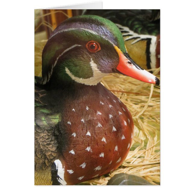 Decoy de pato de madera (Frente)