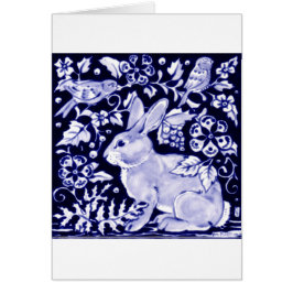 Dedham Blue Rabbit, diseño clásico azul y blanco