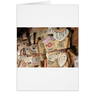 Dedicaciones japonesas de madera marina